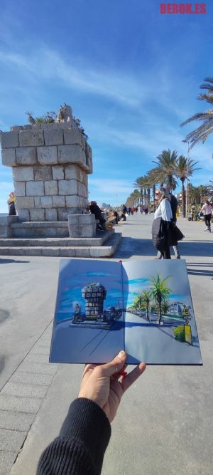 Usk Sitges Dibujo Urbano 300x100000